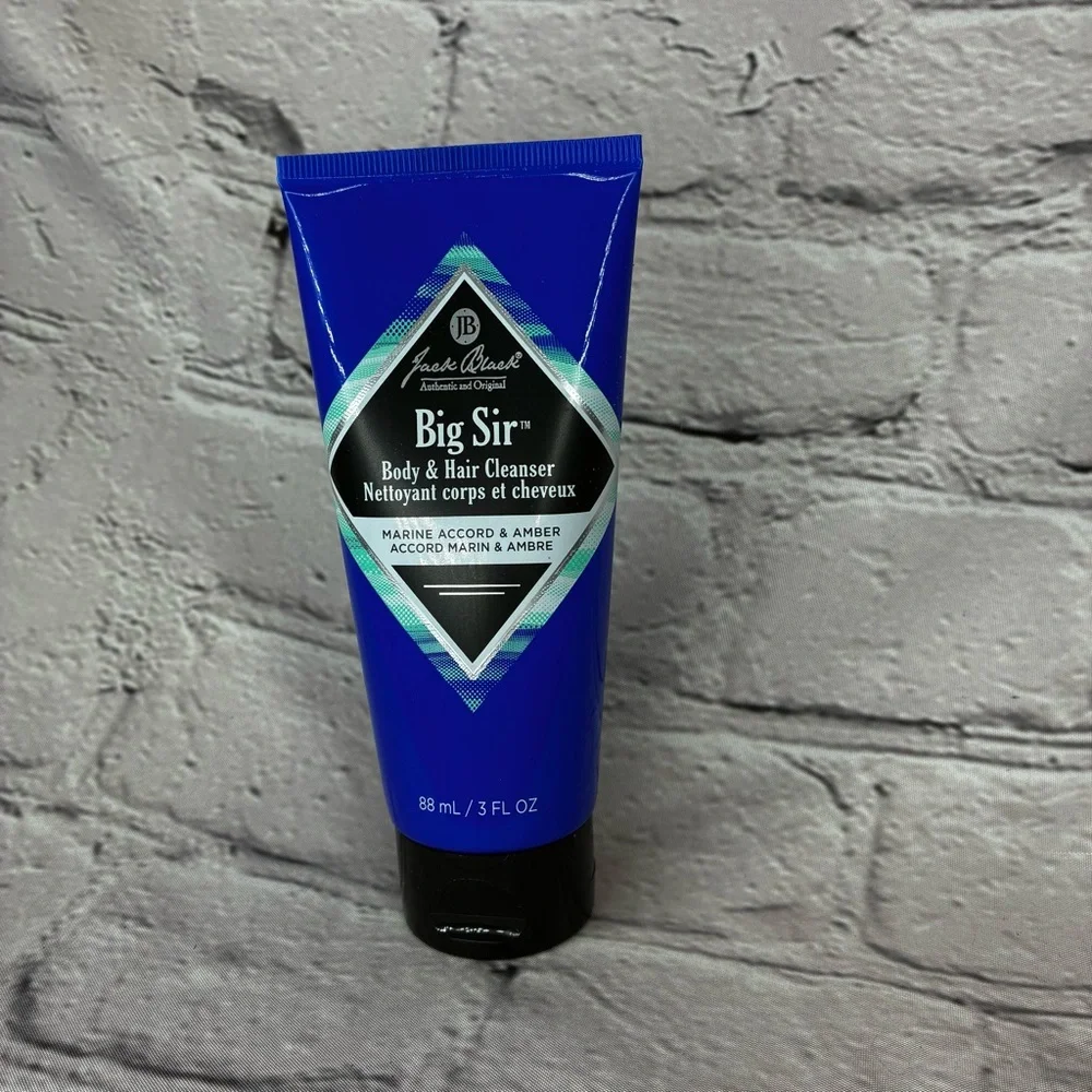 Jack Black Big Sir Body &‎ Hair CLEANSER Marine & Amber Accord 3 FL OZ SEALED